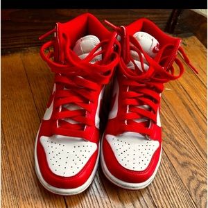 Nike Jordan’s red/white boys size 4